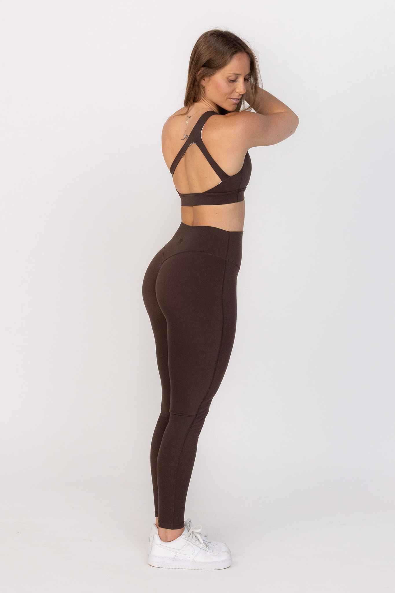 Florine Leggings - Espresso (Hidden Scunch)