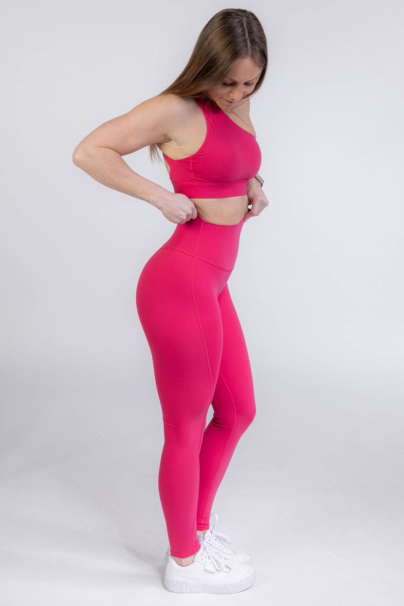 Florine Leggings - Pink Paradise  (Hidden Scrunch)