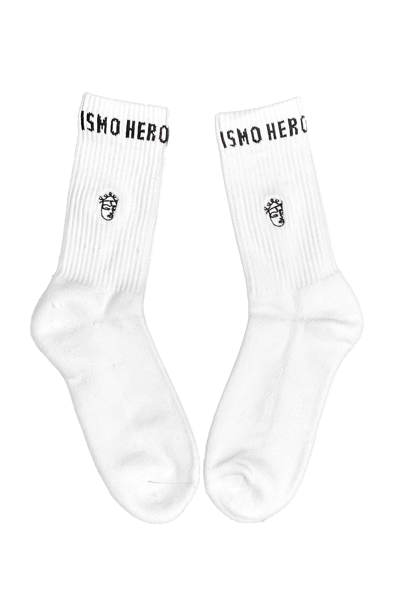Hero Unisex Socks - White